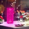 Crystal Diamond Rose Table Lamp Dimmable Remote Touch Control Night Light