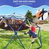 10FT Climbing Dome for Kids Jungle Gym Apply To Park Dome Climber With Hammock Playground Equipment