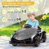 LEADZM Lamborghini Poison Small Dual Drive 12V 4.5AH with 2.4G Remote Control Sports Car Electric Car Black