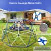 10FT Climbing Dome for Kids Jungle Gym Apply To Park Dome Climber With Hammock Playground Equipment