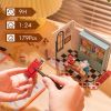 Robotime Rolife Rainbow Candy House DIY Miniature House for Kids Girls Xmas Gifts 3d Wooden Puzzle Dollhouse Funny Creative Toys