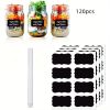 120pcs Chalkboard Labels With Chalk Pen , Waterproof Removable Blackboard Stickers, Chalk Label Stickers For Home Kitchen Supplies