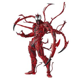 Marvel Movie Character Yamaguchi AMAZING Extraordinary Spider-Man Red Poison Carnage Venom PVC Movable Model Toy (Color: hong)