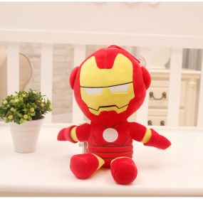 Disney Anime Plush Toy Spider-Man Doll Marvel Avengers Soft Plush Hero Captain America Iron Man Kids Christmas Gifts (Height: 27cm)