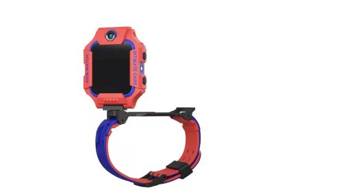 Children's telephone watch; double camera talent; six generations of students; clamshell; intelligent touch; photography; positioning (colour: Setracker2-APP English Flaming Red+Flap+Dual Camera)