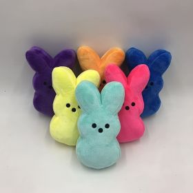 New Rabbit Easter Cartoon Rabbit Plush Doll For Children's Day Christmas Birthday Gift 6inch/15cm (Color: Rose Red)