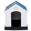 Dog House Made of Plastic with Ventilation System and Fastening Device