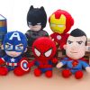 Disney Anime Plush Toy Spider-Man Doll Marvel Avengers Soft Plush Hero Captain America Iron Man Kids Christmas Gifts