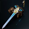 Genshin Impact Anime Sword Model Weapon Set Toy Tartaglia Ganyu Venti Klee ZhongLi Diluc Xiao AlloyKeychain Collection Keychain