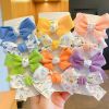 Cute Bows Baby Girls Hair Clips Solid Color Floral Pattern Children Hairpins Korean Korean Kids Hair Accessories