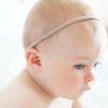 10 PCS Baby Nylon Headbands Hairbands Hair Bow Elastics For Baby Girls Newborn Infant Toddlers Kids Nude