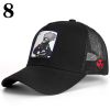 New Naruto Dragon Ball DRAGONBALL Mesh Cap Cartoon Mesh Cap Men And Women Baseball Cap Fashion Patch Trucker Cap